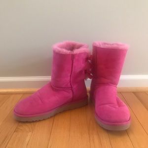 Pink Bow Ugg Boots